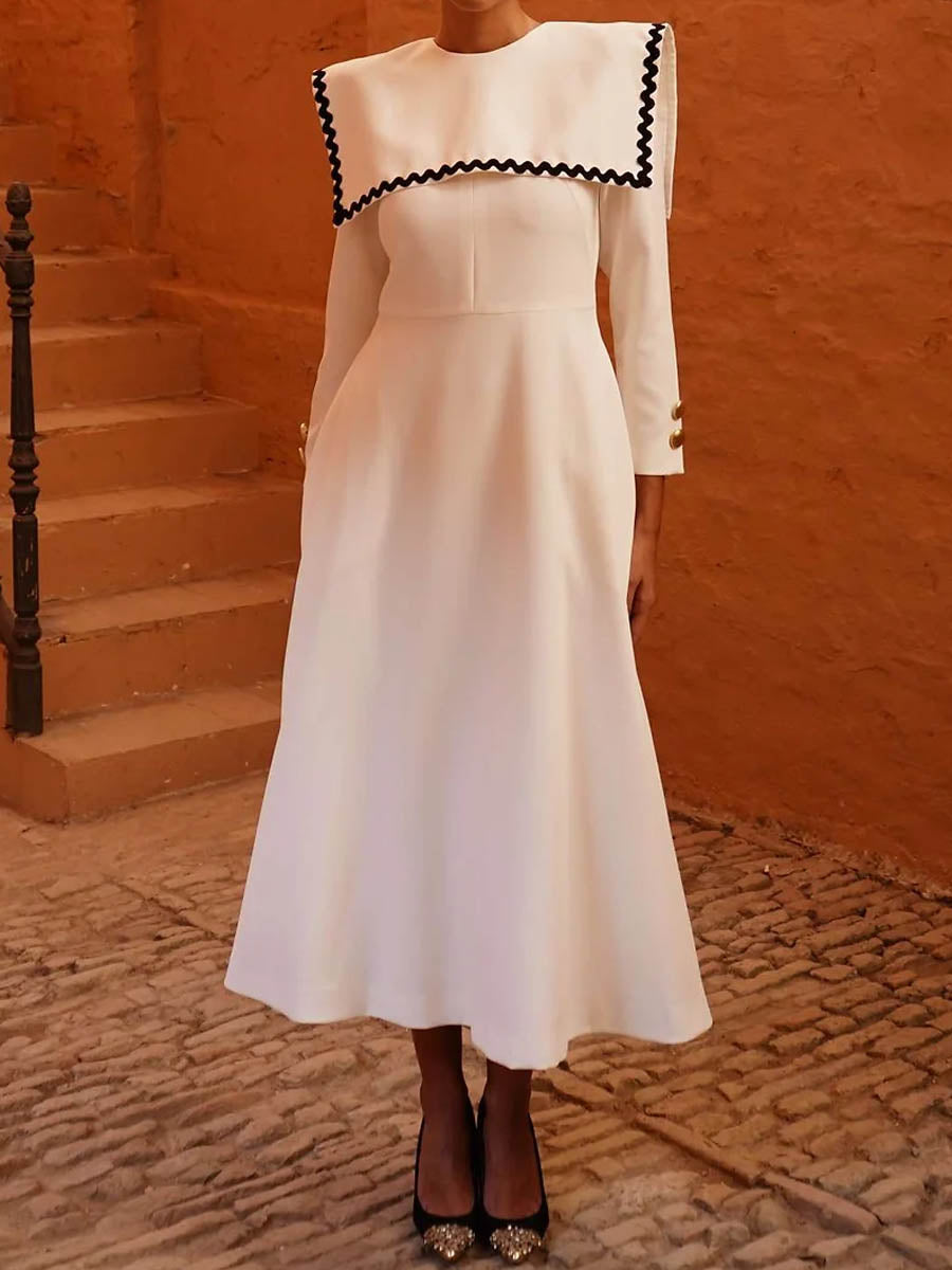 Elegant Button Up Maxi Dress