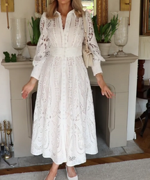 Hollow White Dress
