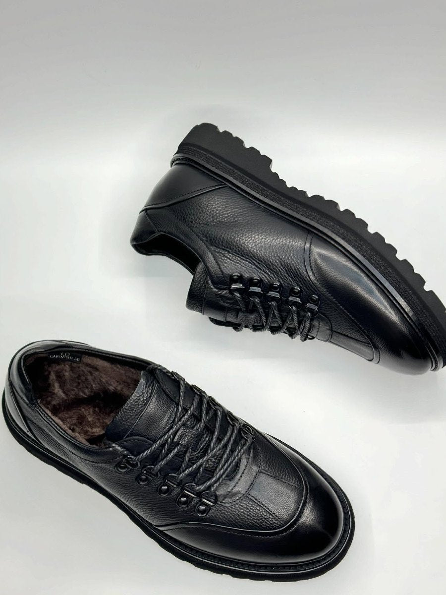 Plush Casual All-match Formal Leather Shoes